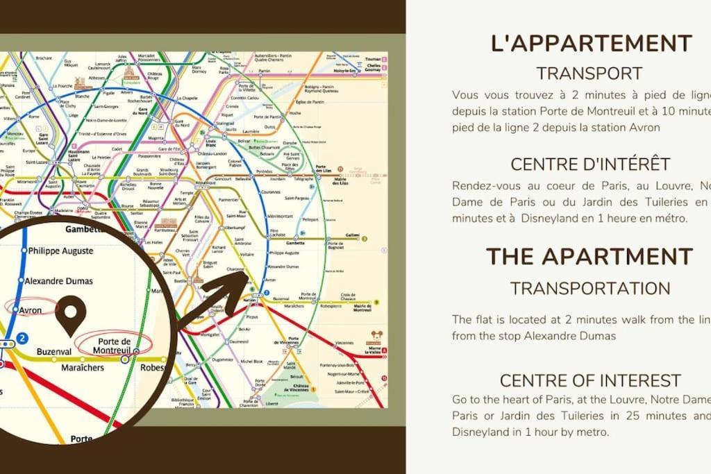 31.Appart 8Pers#3 Bedroom #Pere Lachaise #Nation Paris Dış mekan fotoğraf